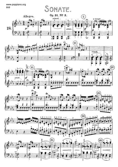 Beethoven: Sonata No. 18 In E-flat Major, Opus 31, No. 3